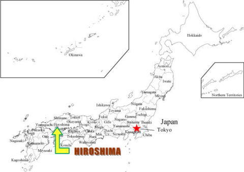map of hiroshima
